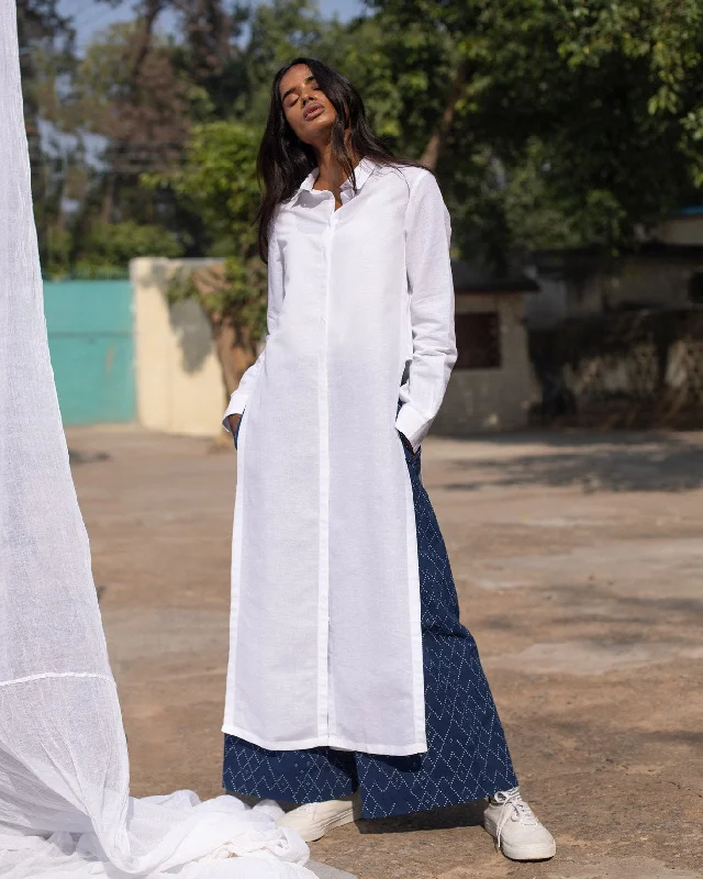 Many Moons Kurta - White Dapper Men's 1920S