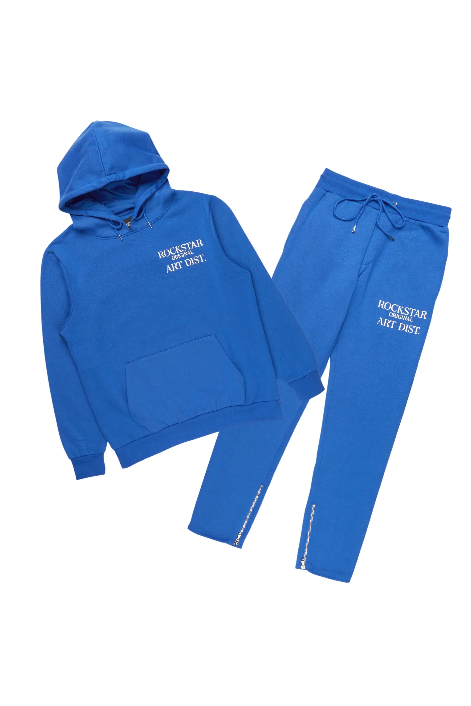 Briggs Royal Blue Hoodie/Slim Fit Track Set Trendy Men's Scandinavian