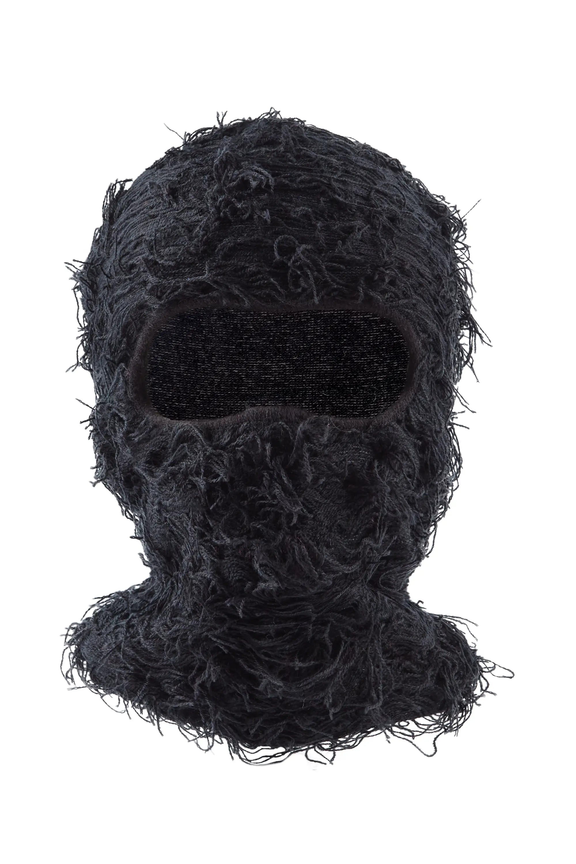 Boys Otto Black Fuzzy Ski Mask Sophisticated Men's French