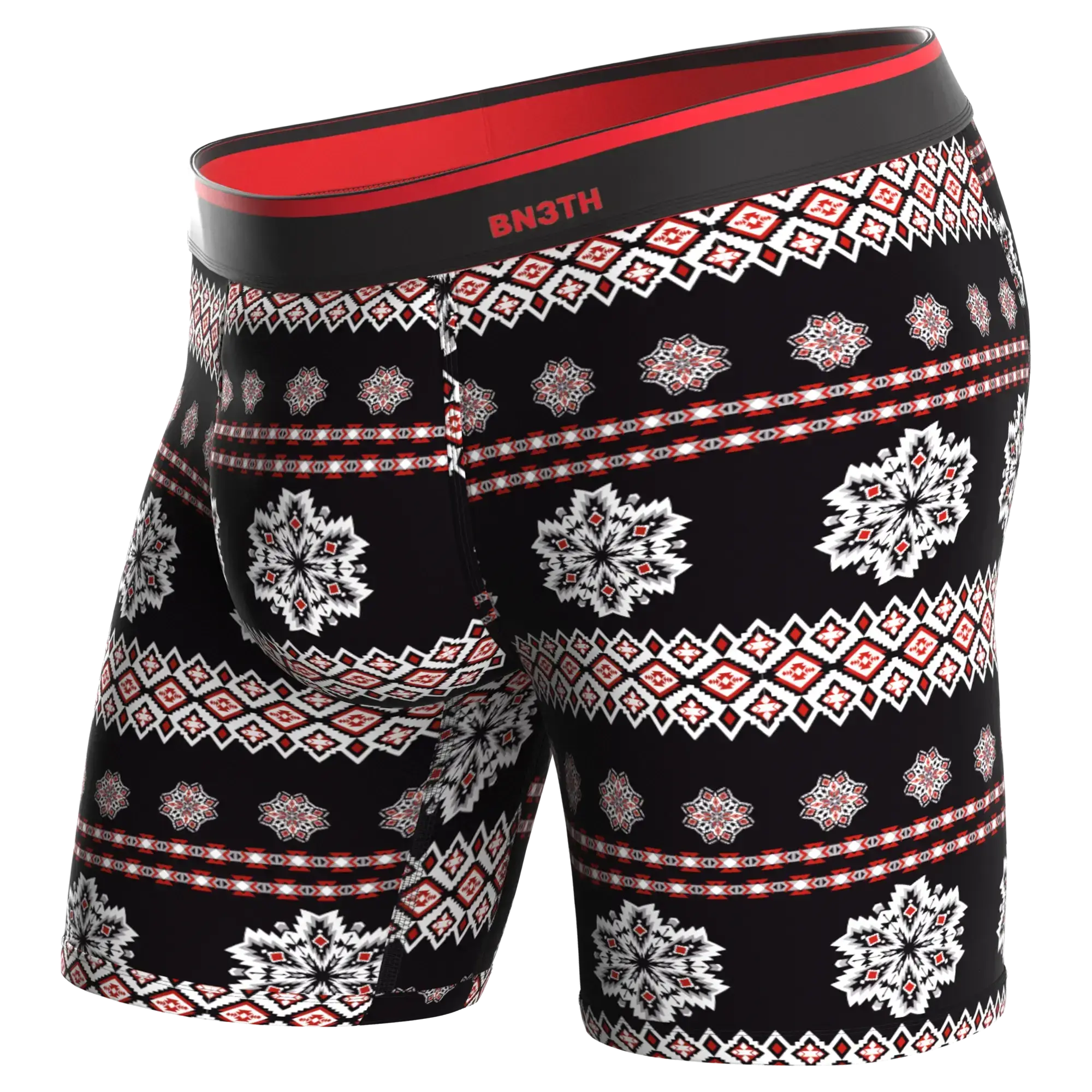 BN3TH | Classic Boxer Brief | Frozen Fairisle Red Street