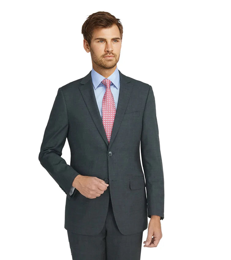 MANTONI STRETCH SUIT TRIM - GRAY Preppy Men's College