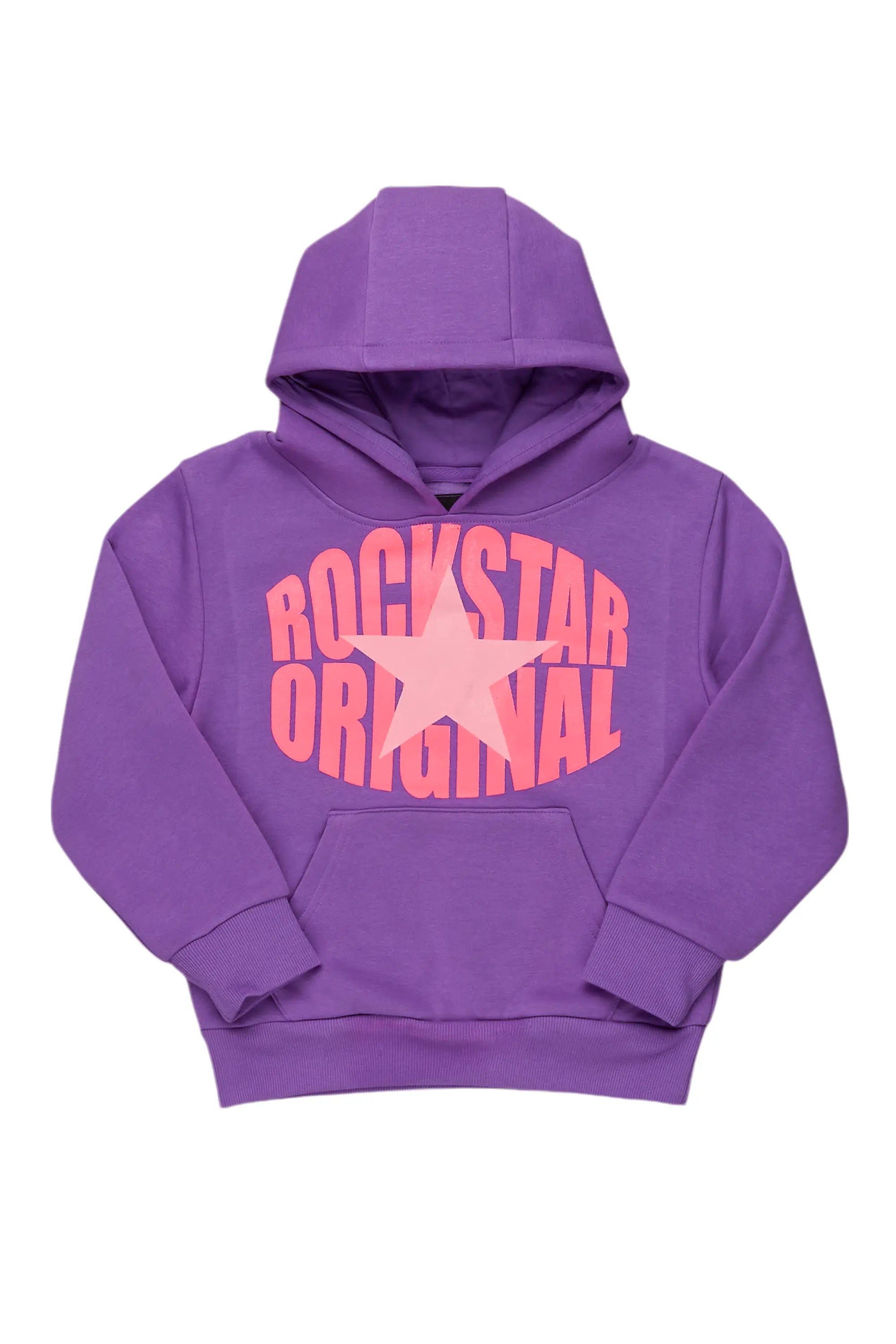 Girls Haash Purple Graphic Hoodie Tough Men's Tactical