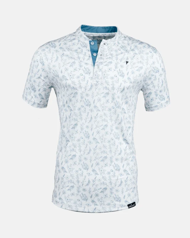 Slate Floral Blade Polo Stylish Men's Neon