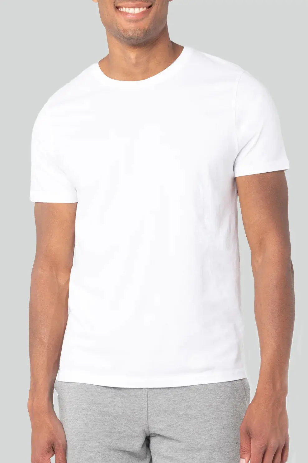 PURE & SIMPLE | Organic Cotton Crew Neck T-Shirt White Masculine Men's 