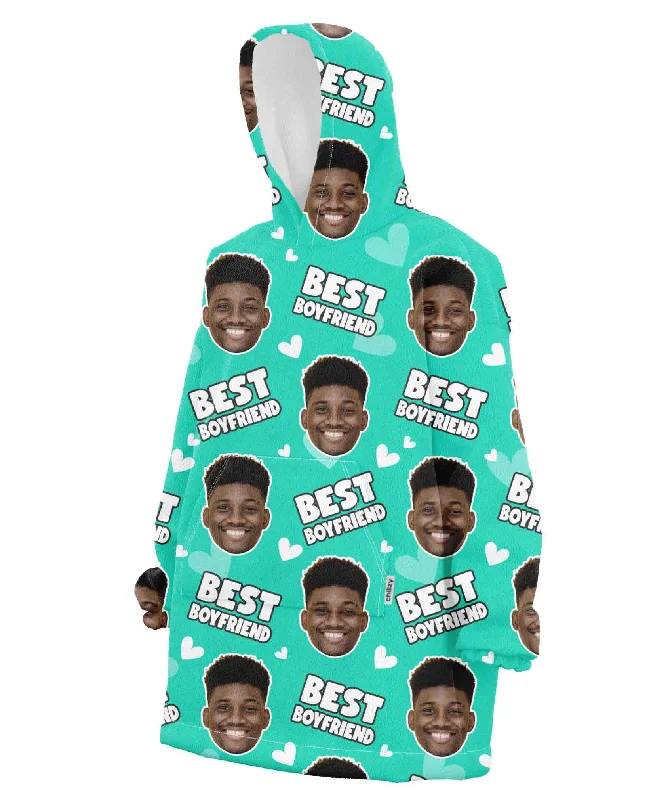 Best Boyfriend Custom Hoodie Blanket