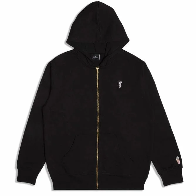 Carrots Wordmark Zip Hoodie (Black) CRTSF22-WHD