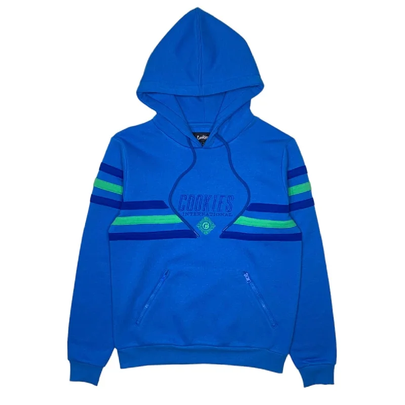 Cookie Costa Azul Fleece Paneled Pullover Hoodie (Blue) 1564H6585