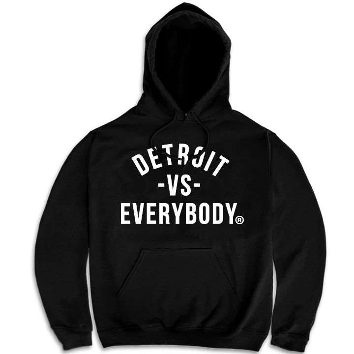 Detroit Vs Everybody Hoodie (Black/White)