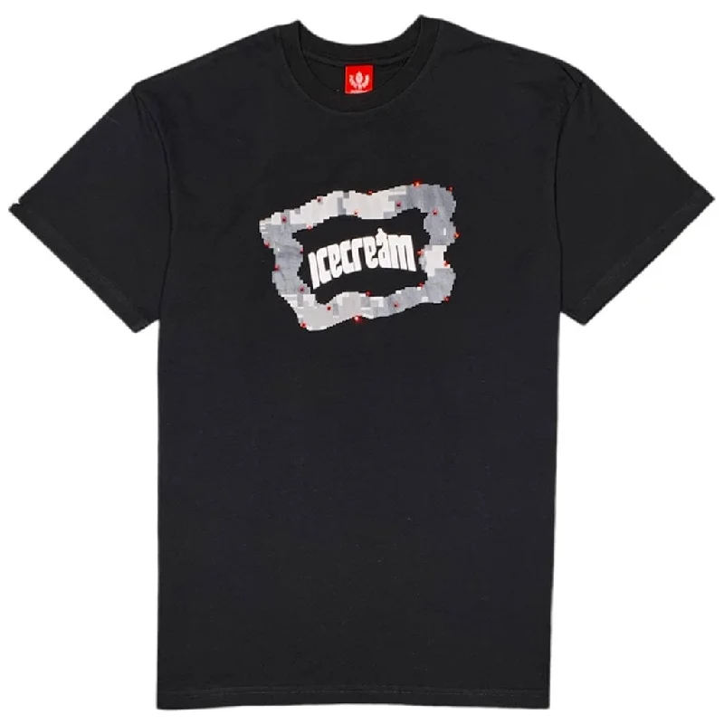 Ice Cream Blurred SS Tee (Black) 441-7200