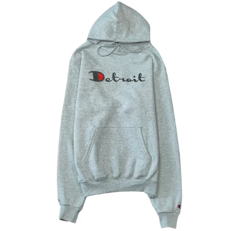 Ink Detroit Champion Pullover Hoodie (Grey) - S70