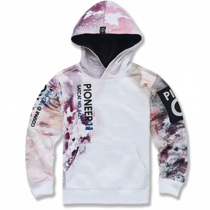 Junior Jordan Craig Pioneer Pullover Hoodie (White) 8441HB