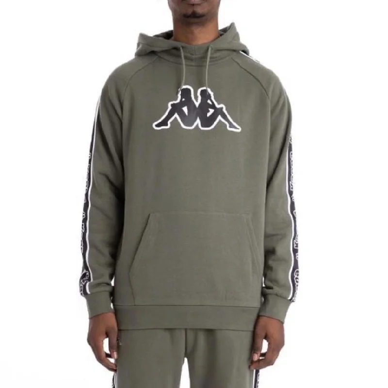 Kappa Logo Tape Apet Hoodie Green