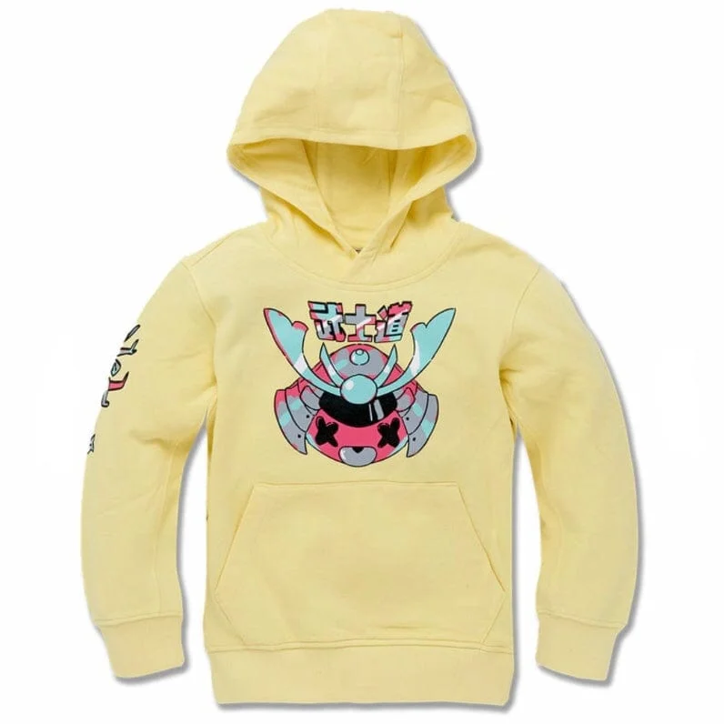 Kids Jordan Craig Invincible Plush Pullover Hoodie (Pale Yellow) 8446HK