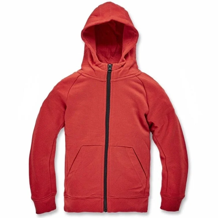 Kids Jordan Uptown Zip Up Hoodie (Red) 8521HB