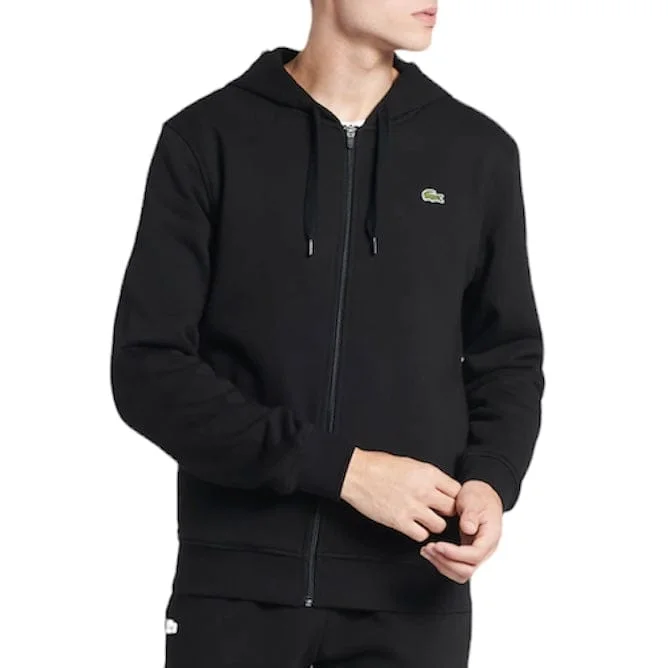 Lacoste Full Zip Hoodie (Black) - SH1551