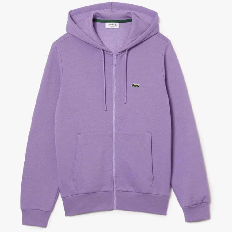 Lacoste Kangaroo Pocket Color-Blocked Hoodie (Purple) SH9626-51