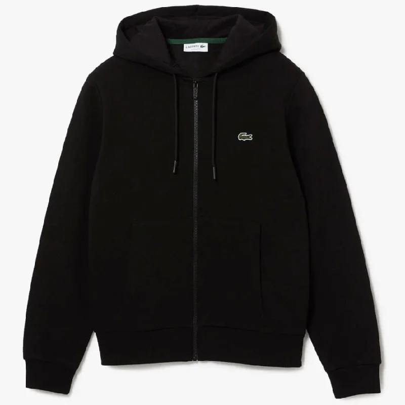 Lacoste Kangaroo Pocket Color-Blocked Hoodie (Black) SH9626-51