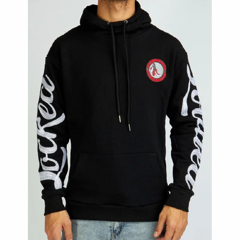 Locked & Loaded Chain Stitch Hoodie (Black/White) LLHSHS1025502