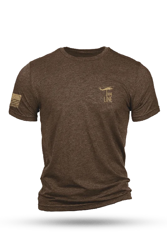 Tan Dropline Logo - T-Shirt