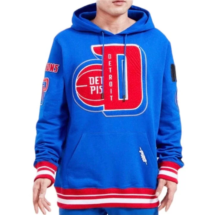 Pro Standard Detroit Pistons Mash Up Hoodie (Royal Blue) BDP554178-RYB