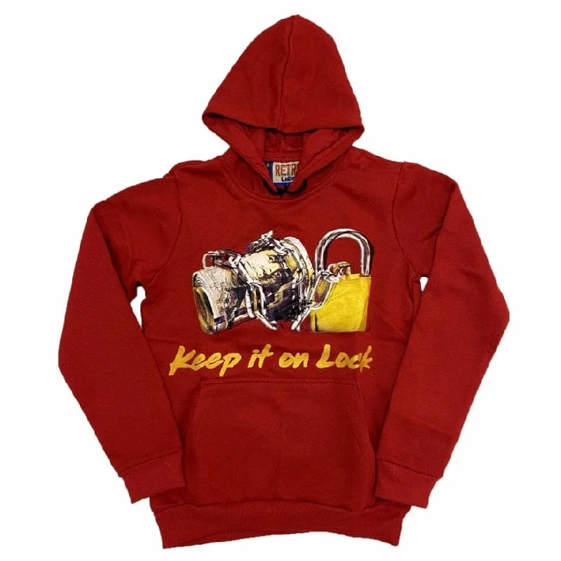 Retro Label 5s Keep It On Lock Hoodie (Red) - RL5SH-RD