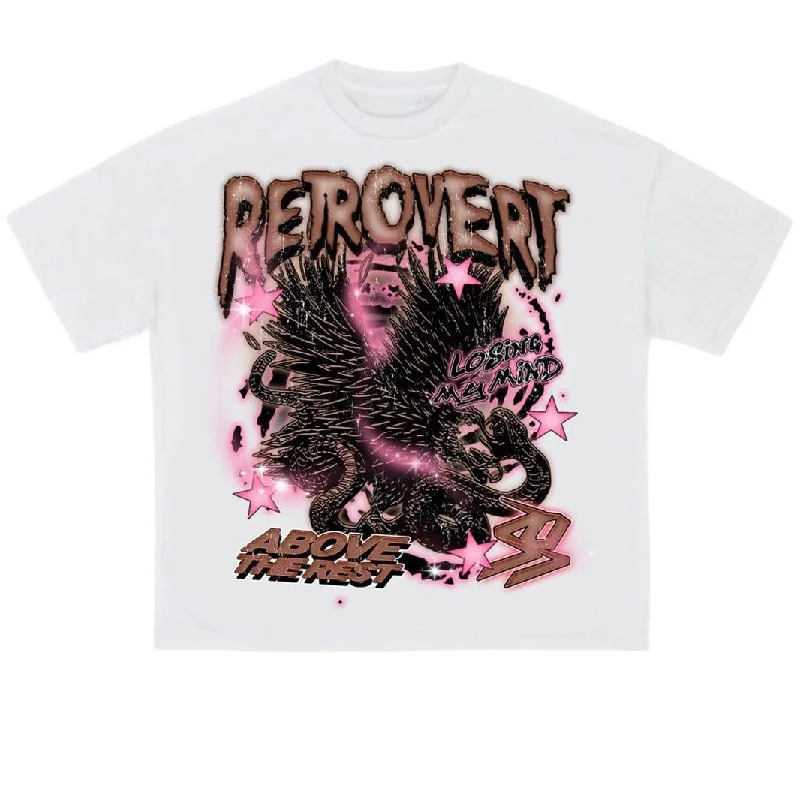 Retrovert Eagle Tee (White/Brown)