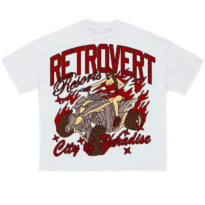 Retrovert Paradise Club Tee (White/Red)