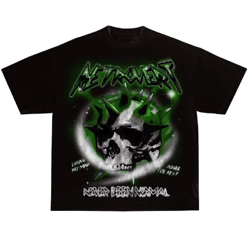 Retrovert Skull Tee (Black/Green)