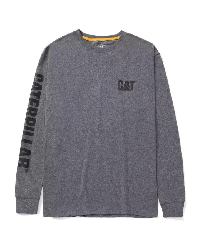 Men's Trademark Banner Long Sleeve T-Shirt - Dark Heather Grey