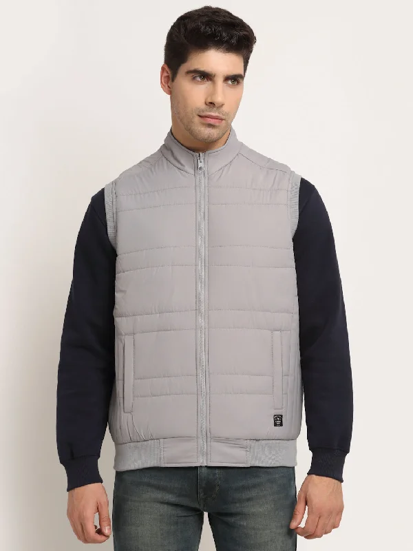 Grey & Navy Men's Reversible Jacket