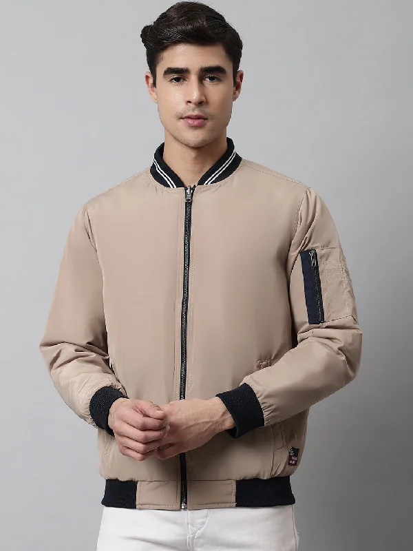 Mens Beige Reversible Jacket