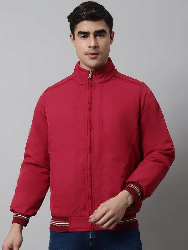 Mens Maroon Reversible Jacket