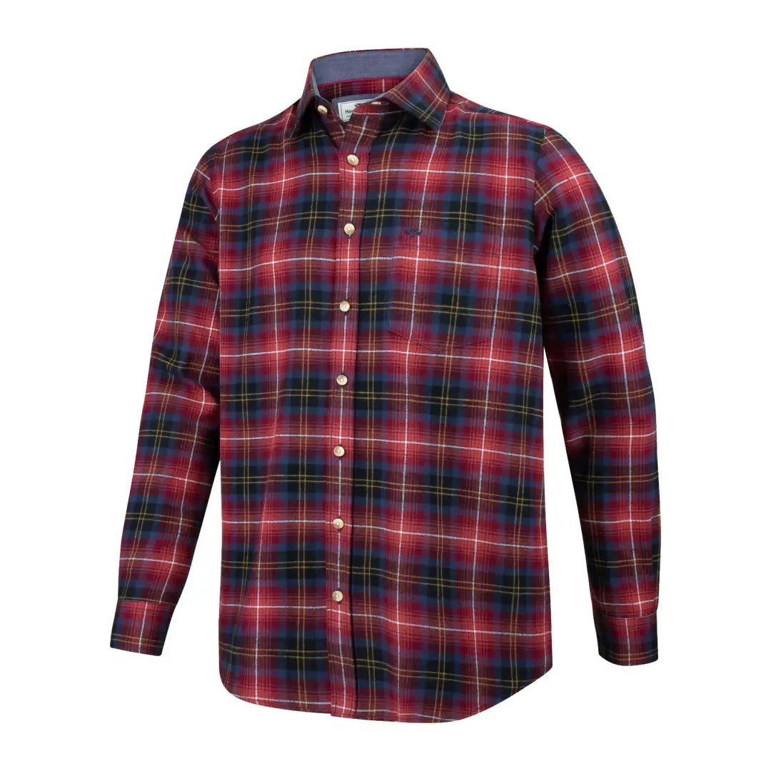 Hoggs of Fife Pitmedden Long Sleeve Flannel Check Shirt