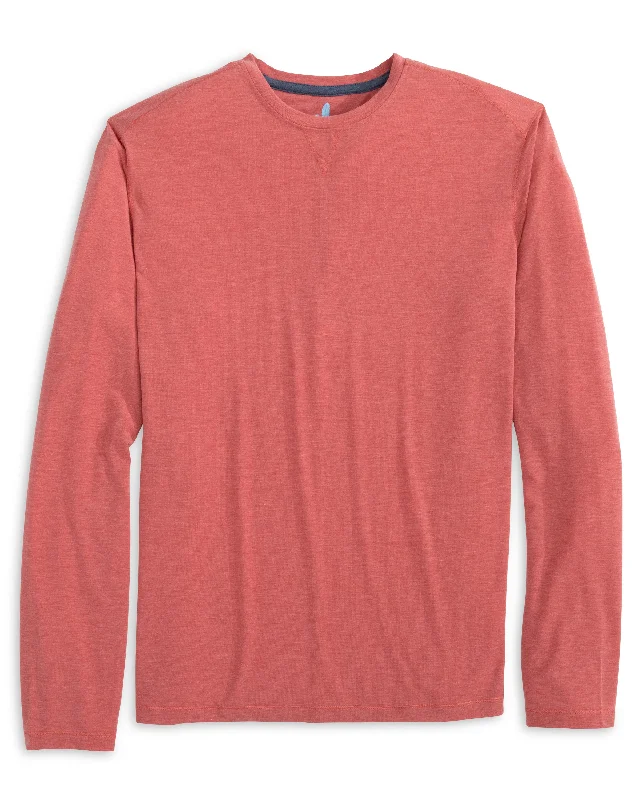 Johnnie-O Course Prep-Formance Long Sleeve T-Shirt - Paprika