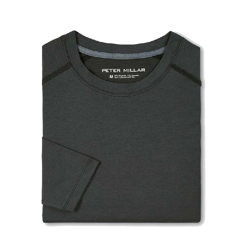 Peter Millar Aurora Performance Long Sleeve T-Shirt - Black*