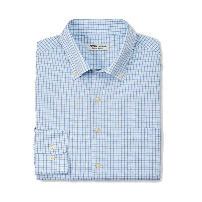 Peter Millar Hanford Performance Twill Classic Fit Sport Shirt - Cottage Blue*