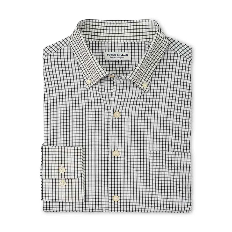 Peter Millar Hanford Performance Twill Classic Fit Sport Shirt - Black*