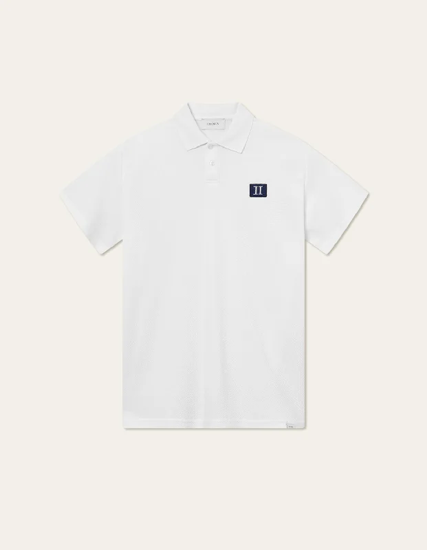 Piece Pique Polo Pacific Ocean White