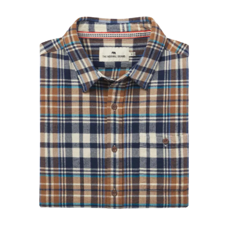 Stephen Flannel Shirt - Cedar Plaid