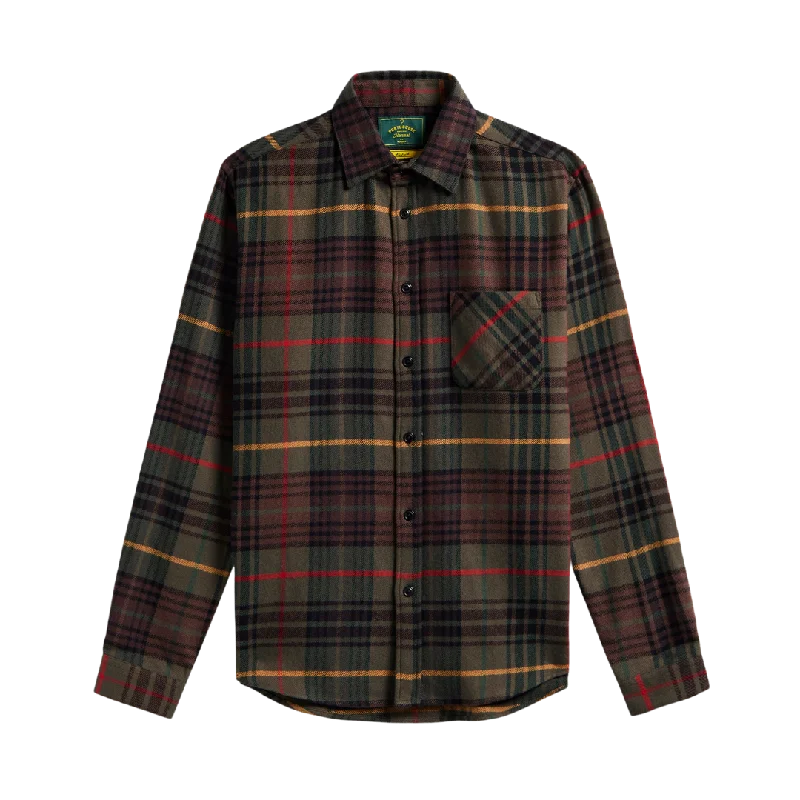 Tip Flannel Shirt - Forest Oversized Plaid