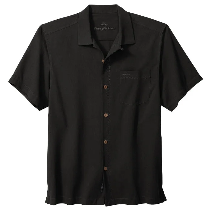 Tommy Bahama Coastal Breeze Check Camp Shirt - Black*