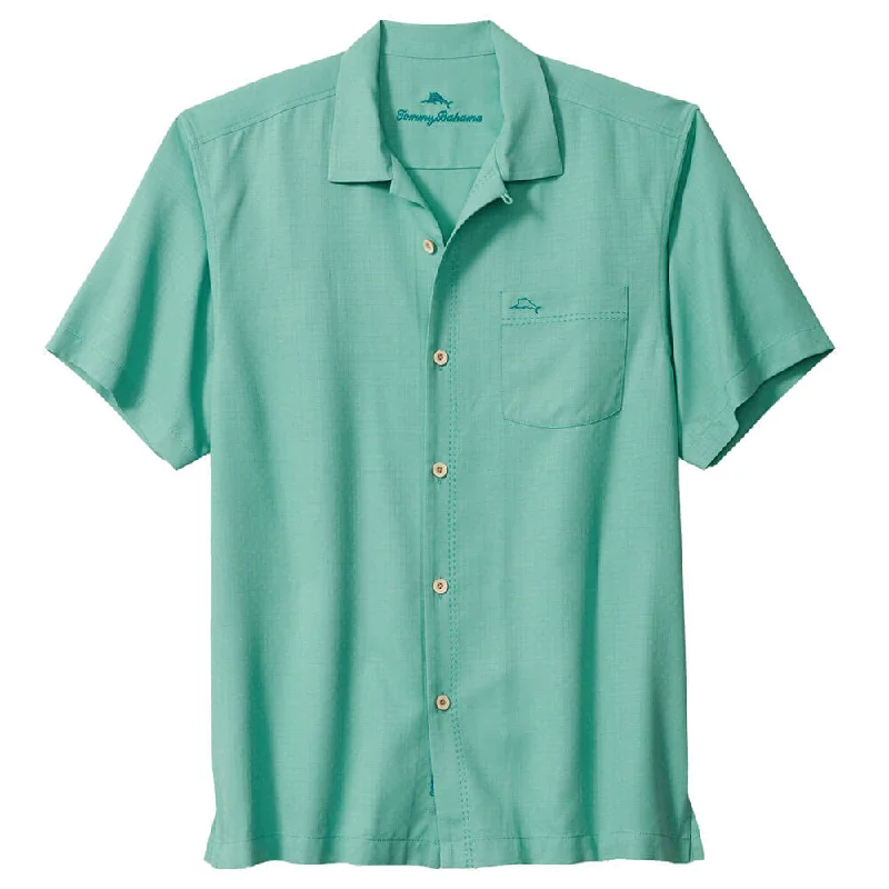 Tommy Bahama Coastal Breeze Check Camp Shirt - Blue Freeze