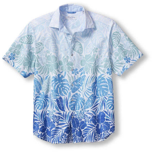 Tommy Bahama Nova Wave Day Break Ombre Camp Shirt - Victoria Blue