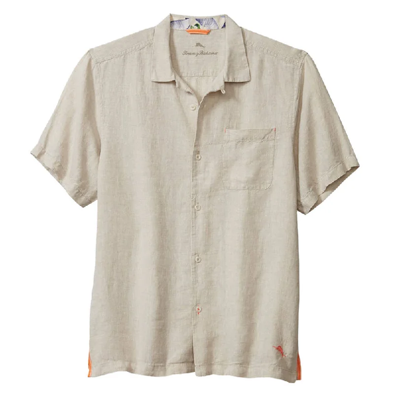 Tommy Bahama Sea Glass Linen Short Sleeve Camp Shirt - Natural*