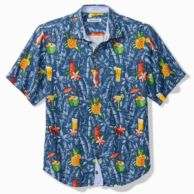 Tommy Bahama Tide One On Camp Shirt - Dockside Blue