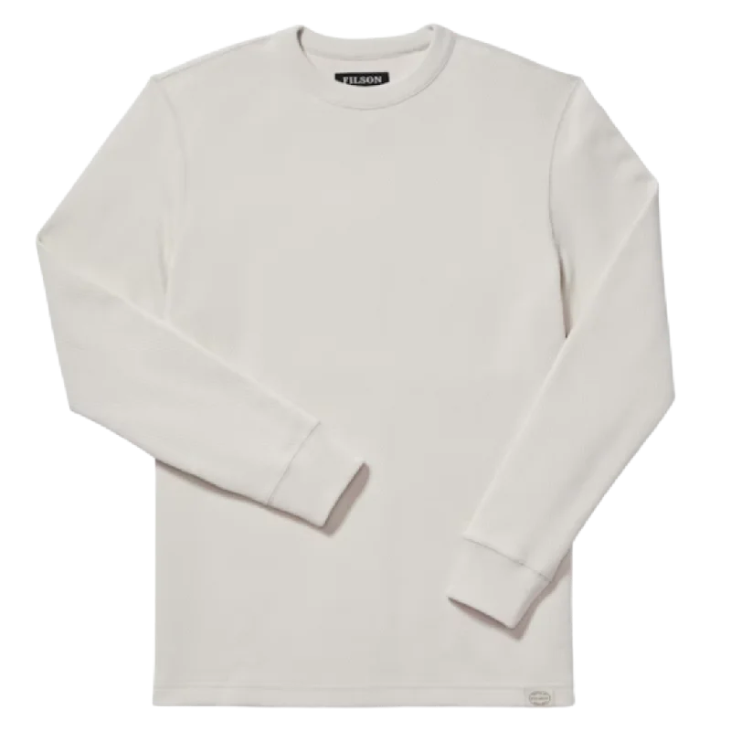 Waffle Knit Thermal Crewneck - Sand