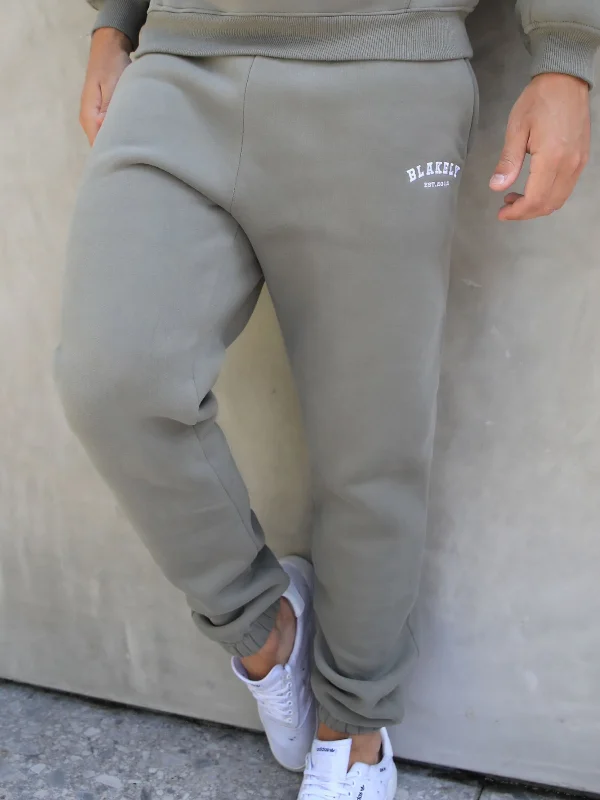 Varsity Relaxed Sweatpants - Safari Green