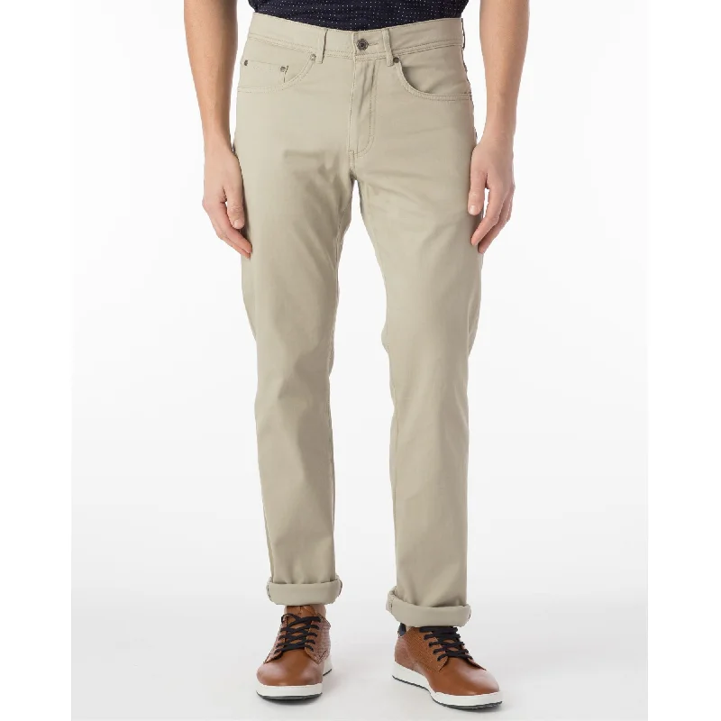 Perma Color Pima Twill 5-Pocket Pants in Stone, Size 31 (Crescent Modern Fit) by Ballin