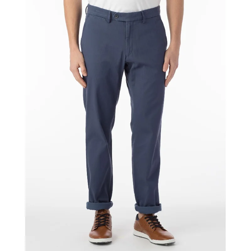 Perma Color Pima Twill Khaki Pants in Cadet Blue, Size 42 (Atwater Modern Fit) by Ballin