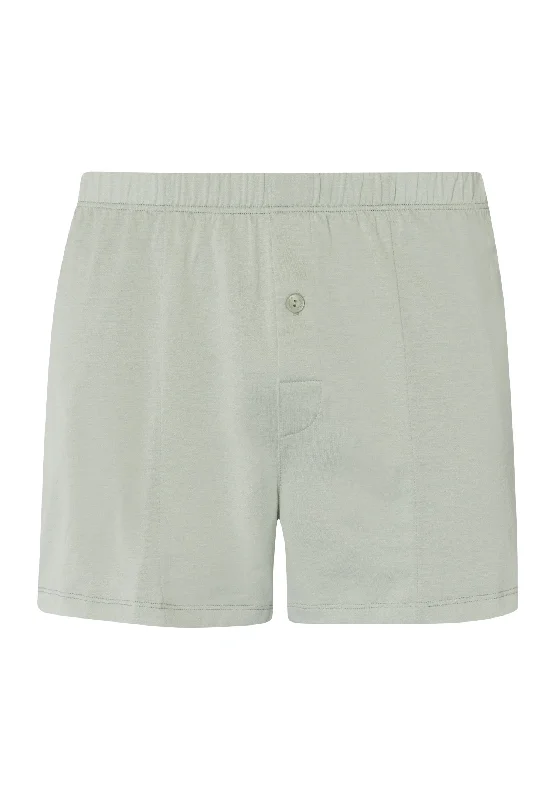 Cotton Sporty Knit Boxer With Button Fly | Mineral Green 73505-2168